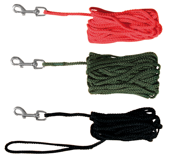 Jälkiliina 15m musta nylonia Trixie - Jälki-, koulutusliinat, kapulat - 018331 - 1