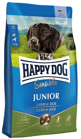 Junior Lamb Rice Sensible Happy Dog - Kuivaruoat pennuille ja kasvatukseen - 028011 - 1