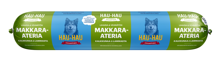 Kalkkuna Lammas 500g makkara-ateria Hau Hau Champion - Koiran säilykkeet aikuisille koirille - 036221 - 1