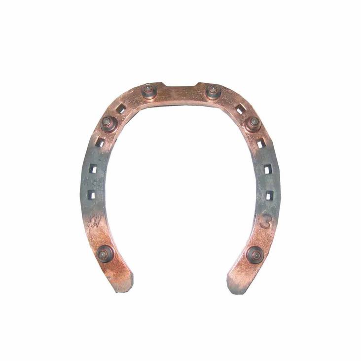 Kiintohokki tasakärki etujalka 15x6mm, hokit 6x10mm KW - Ravurin kulta- ja kiintohokkikengät - 022131 - 1