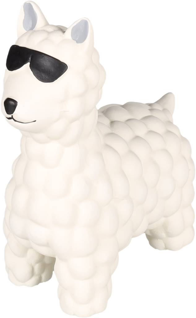 Lateksilaama Dembu 6,5x13,3x15cm valkoinen Flamingo - Koiran vinyyli-, latex- ja valolelut - 038231 - 1