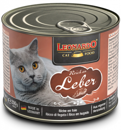 Leonardo Cat Food Rich in Liver 200g Leonardo Cat Food
