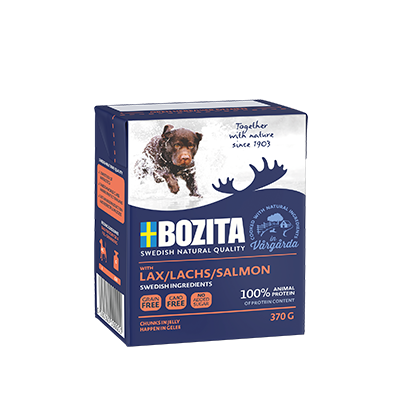 Lohenpaloja hyytelössä 370g Bozita Dog - Koiran säilykkeet aikuisille koirille - 007821 - 1