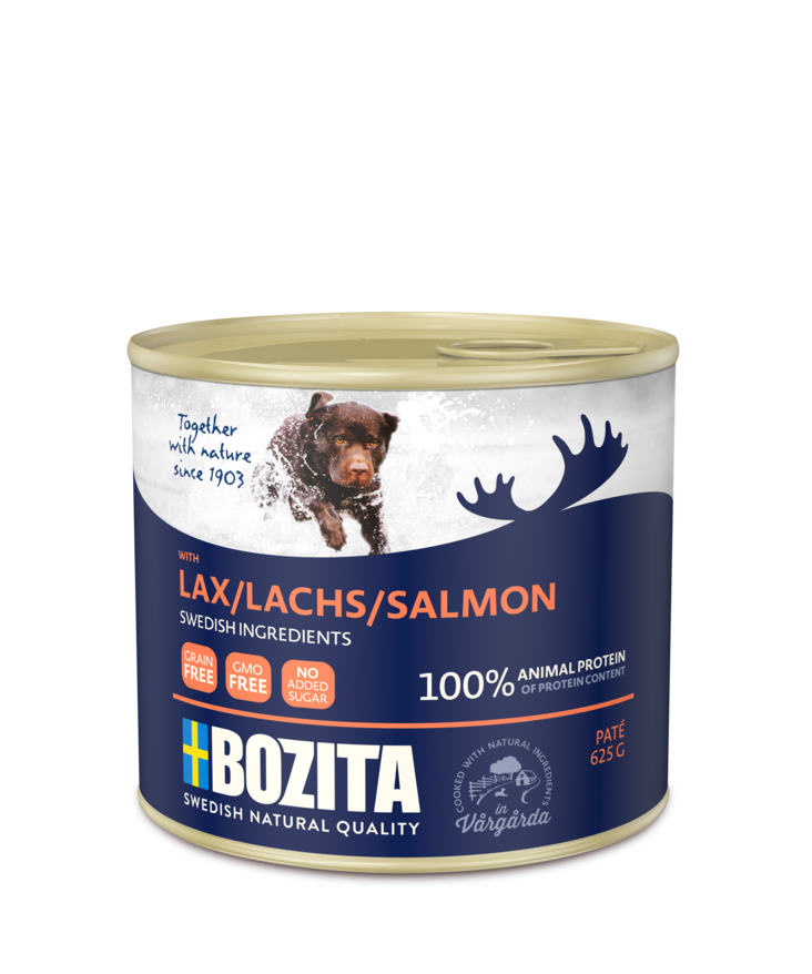 Lohi pate viljaton 625g Bozita - Koiran säilykkeet aikuisille koirille - 007161 - 1