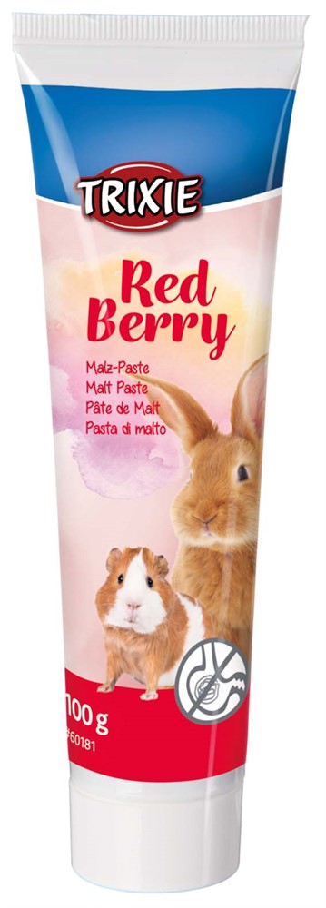 Makupasta Mallas Red Berry 100g Trixie - Pieneläinten herkut ja namipalat - 028231 - 1