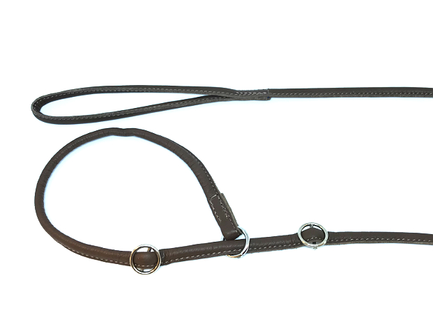 Näyttelytalutin pyöreää nahkaa 6mm/200cm Onega - Koiran näyttelytaluttimet - 033831 - 1