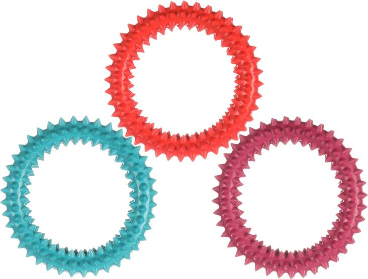 Nystyrengas kumia 15cm värimix Flamingo - Koiran keppi-, rengas- ja noutolelut - 036261 - 1