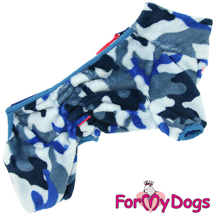 Pehmohaalari urosmalli sininen camo For My Dogs - Koiran haalarit - 032801 - 1
