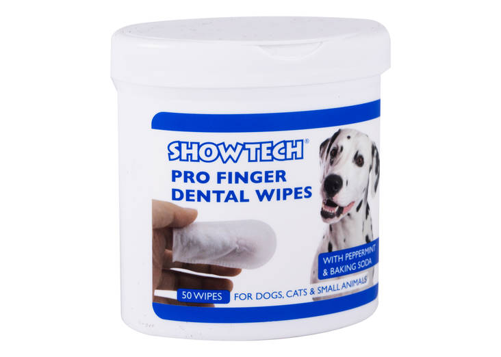Pro Finger Dental Wipes 50kpl Show Tech - Koiran hammashoito - 021951 - 1