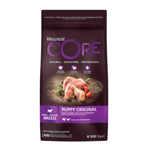 Puppy Small & Medium Original CORE - Kuivaruoat pennuille ja kasvatukseen - 014731 - 2
