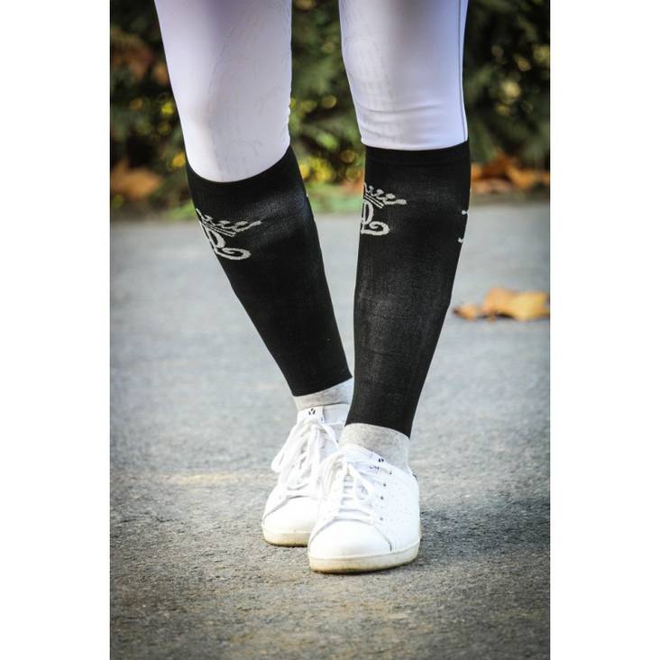 Ratsastussukka harmaa/beige 2 paria Penelope - Ratsastajan asusteet - 017471 - 1