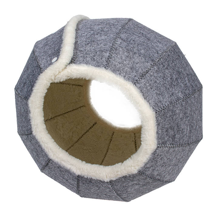 Rengaspeti Jane 42x39x42cm harmaa-valkoinen Duvo+ - Kissan pesä-, iglu- ja riippupedit - 033061 - 1