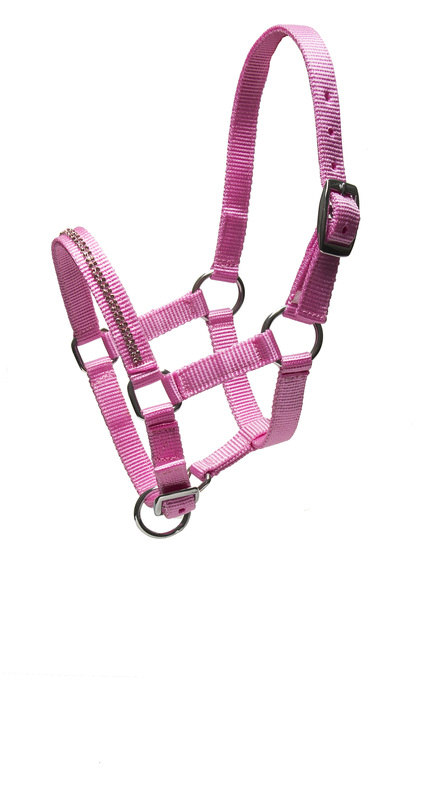 Riimu Crystal varsa pinkki Horse Comfort - Hevosen nylonriimut - 009491 - 1