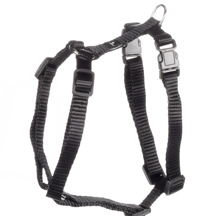 Säätövaljas Ziggi musta Flamingo - Koiran Y-valjaat - 032501 - 1