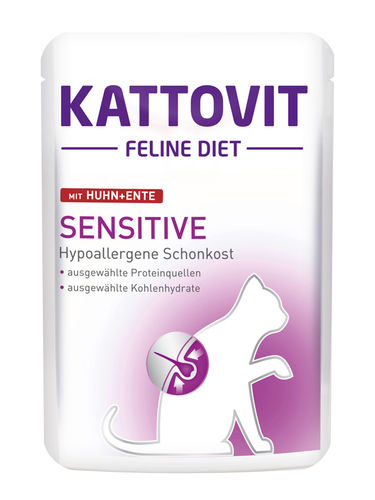 Sensitive kana & ankka 85g pss Kattovit - Kissan erikoisruokavalio säilykkeet - 003711 - 1