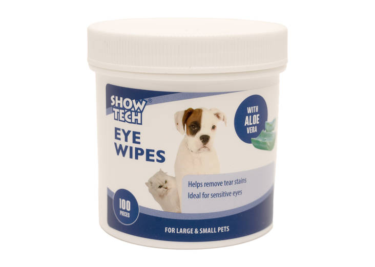 Silmäpyyhkeet 100kpl Eye Wipes Show Tech - Koiran korvat ja silmät - 022991 - 2