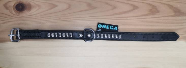 Solkipanta Lux laatta 25mm musta Onega - Koiran solkipannat - 033811 - 1