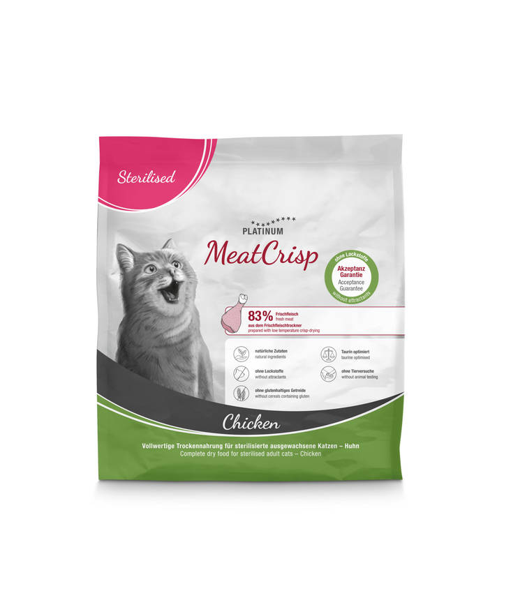 Sterilised Meat Crisp Platinum cat - Kissan kuivaruoat aikuisille kissoille - 033391 - 3
