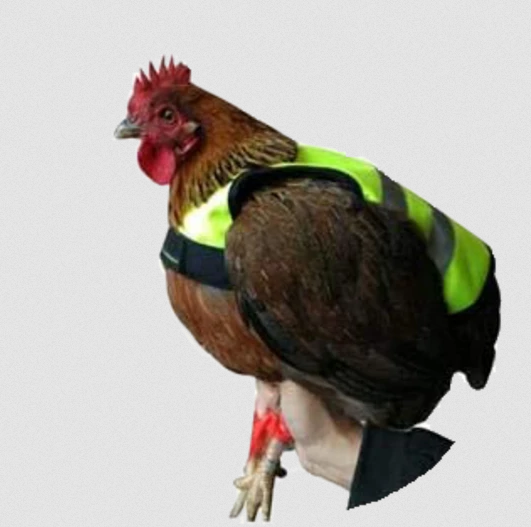 Suojaliivi kanalle 24x31.5cm neonkeltainen Gaun - Kotieläinten loimet ja lämpöpeitot - 038091 - 1