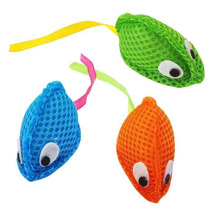 Verkkohiiri Mice 6,5cm värimix Nobby - Kissan hiiret, linnut, perhoset ym. - 037221 - 1