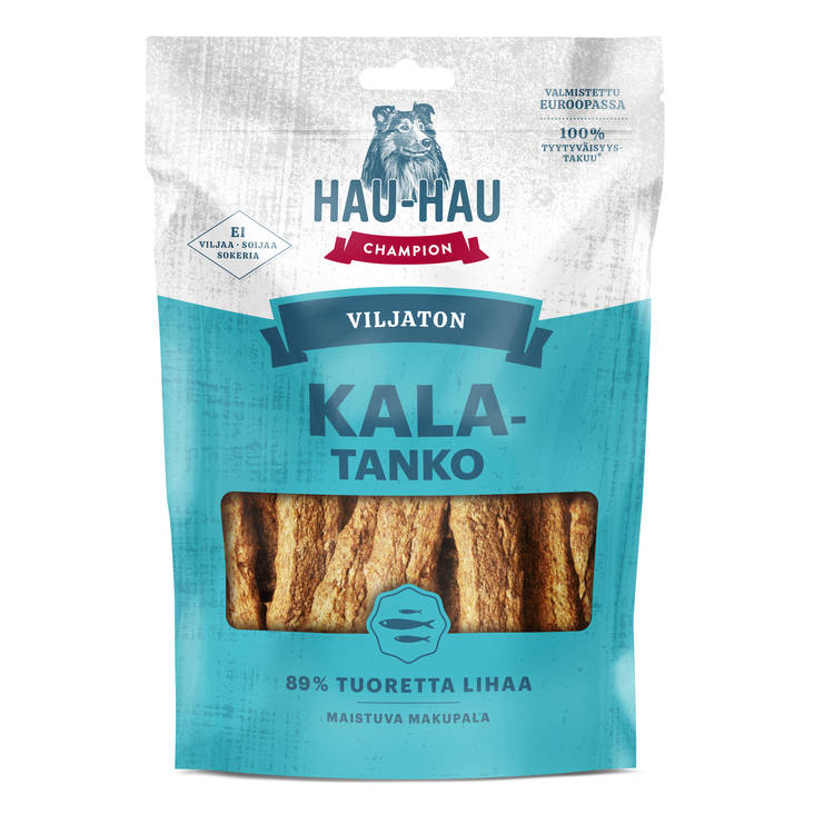 Viljaton herkku Kalatanko 90g Hau Hau Champion - Koiran herkut ja makupalat - 029841 - 1