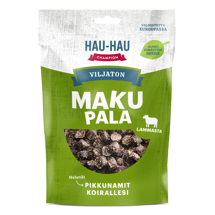 Makupala Lammas 100g viljaton Hau Hau Champion - Koiran herkut ja makupalat - 029851 - 1