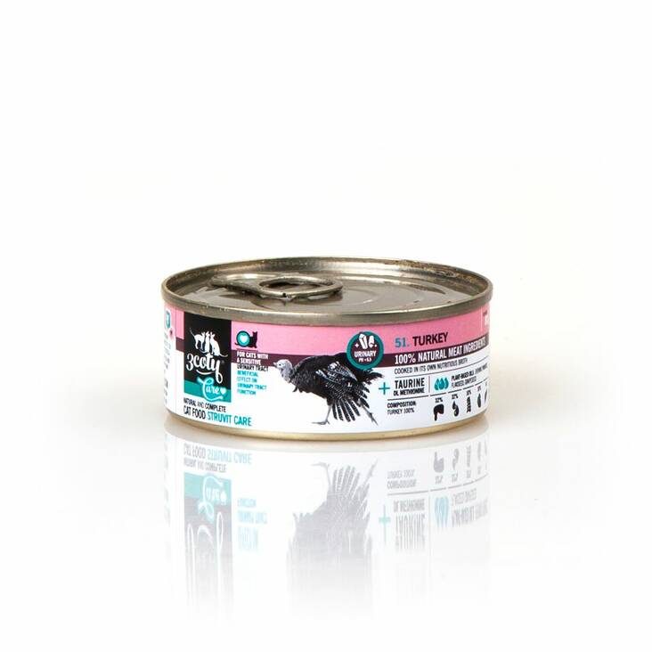 Urinary kalkkuna 051. Monoproteiini pate 3coty - Kissan erikoisruokavalio säilykkeet - 039421 - 1
