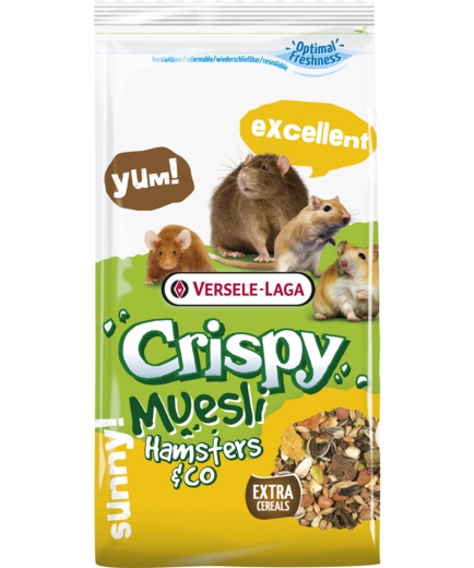 Hamster & co Crispy muesli Versele-Laga - Hamsterin ja hiirien ruoka - 044171 - 1