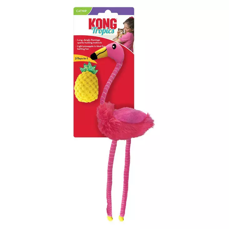 Pehmolelu Flamingo+Ananas Tropics KONG - Kissan pehmolelut - 048551 - 1