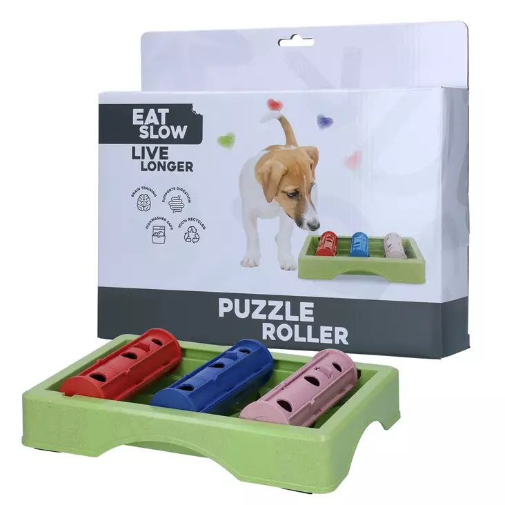 Pulmapeli Puzzle Roller Eat Slow Live Longer - Koiran aktivointilelut - 054501 - 1