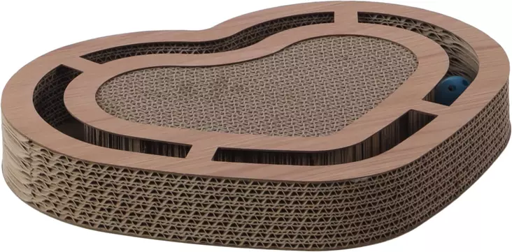 Raapimasydän Poro Heart pahvia 33,5x42,5x5,5cm Flamingo - Kissan raapimalaudat ja -tolpat - 055481 - 1