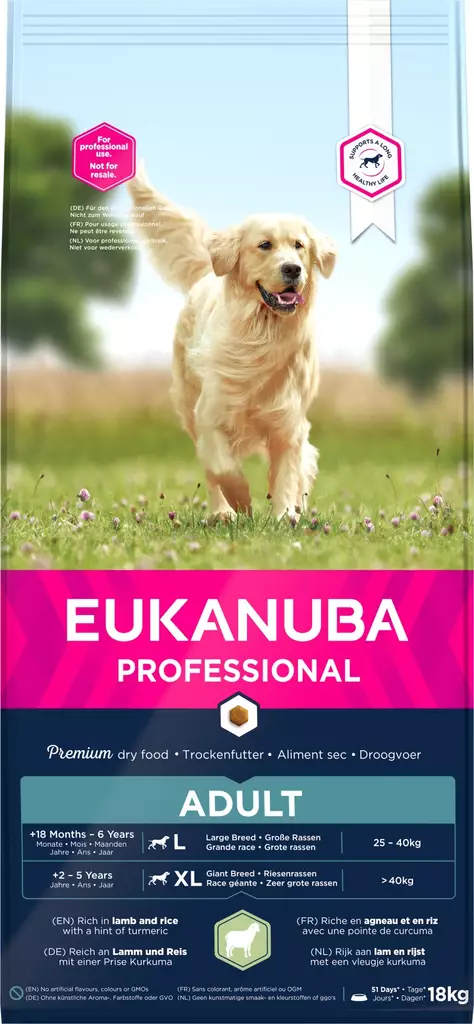 Adult L/XL Lamb 18kg Eukanuba Pro - Koiran kuivaruoat aikuisille koirille - 031251 - 1