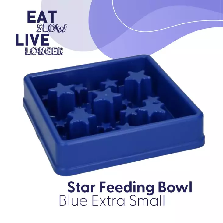 Aktivointikuppi Star sininen Eat Slow Live Longer - Koiran aktivointilelut - 054551 - 1