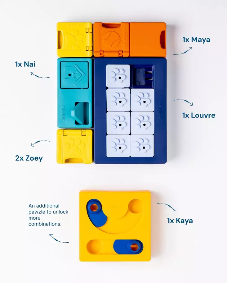Aktivointipeli Smarty Set 7 osaa Pawzler - Koiran aktivointilelut - 059881 - 1
