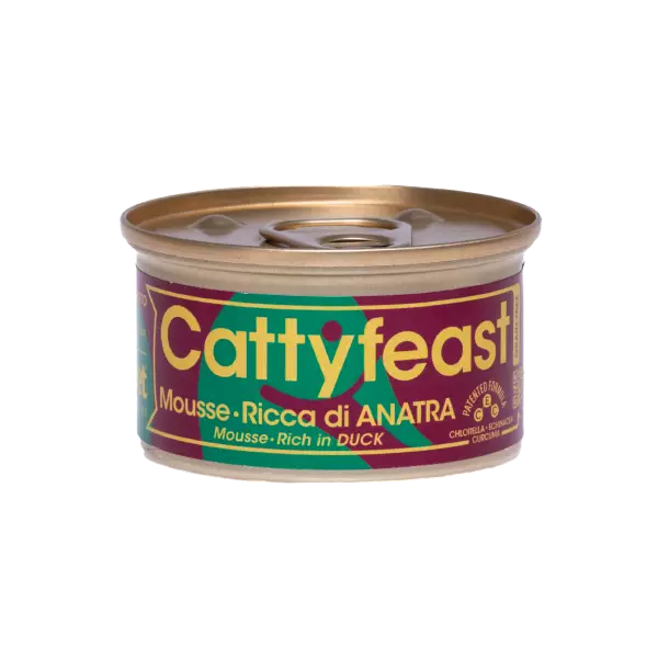 Ankka mousse 85g Cattyfeast - Aikuisten kissojen säilykkeet - 054651 - 1