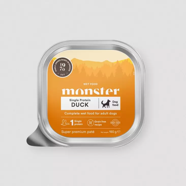 Duck pate 150g monster dog - Koiran säilykkeet erityisruokavaliot - 057791 - 1