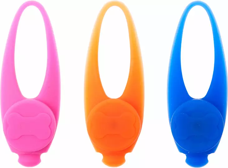 Huomiovalo Jada 8x2,5cm silikoni värimix Flamingo - Koiran heijastimet ja turvavalot - 059811 - 1