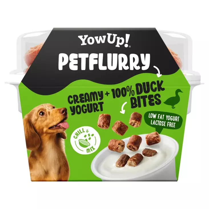 Jugurttiherkku PetFlurry 100% ankanlihapaloilla 130g YowUp! - Koiran herkut ja makupalat - 058011 - 1