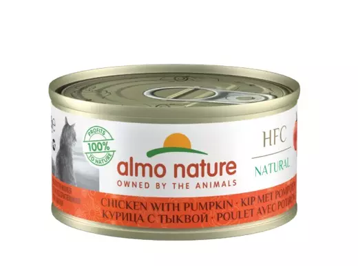 Kana Kurpitsa 70g Almo Nature - Aikuisten kissojen säilykkeet - 044241 - 1