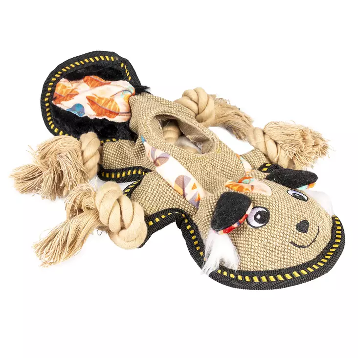 Kangashaisunäätä 34x23x5cm ruskea Duvo - Koiran pehmolelut - 048621 - 1