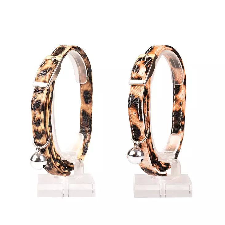 Kissanpanta Leopard kuminauhalla 20-30cm Duvo+ - Aikuisen kissan pannat - 048641 - 1