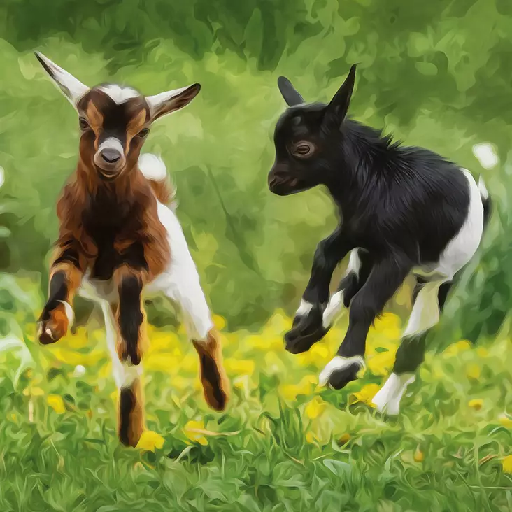 Kortti 13.7x13.7cm Baby goats - Lahjatavarat - 059141 - 1