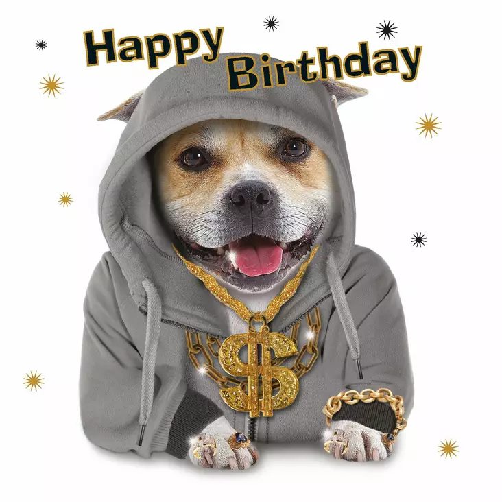 Kortti 13,7x13,7cm Happy Birthday / Bling - Lahjatavarat - 059121 - 1
