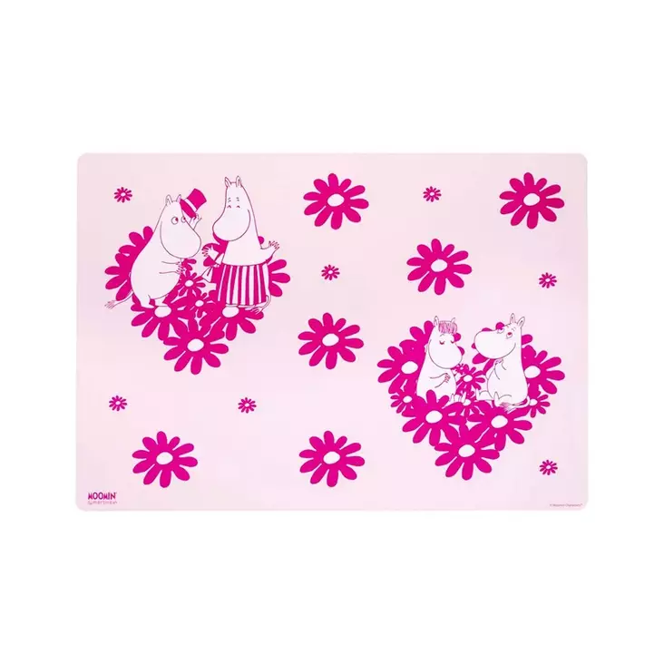 Kukkasydän-leivontamatto pink Muumi - Koti ja sisustus - 055711 - 1