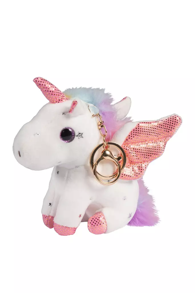 Lasten pehmolelu-avaimenperä Unicorn S 11cm valkoinen HKM-kids - Lahjatavarat - 056161 - 1