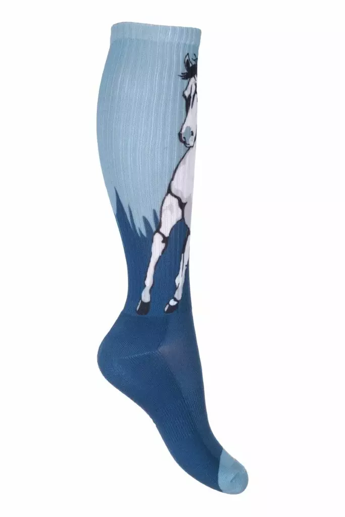 Lasten sukat Helsinki vaaleansininen-tummansininen HKM-sports - Koiraurheilijan asusteet - 051391 - 1