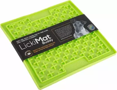 LickiMat Buddy 20x20cm vihreä - Aktivoivat ja ahmimisenesto ruokakupit - 016511 - 1