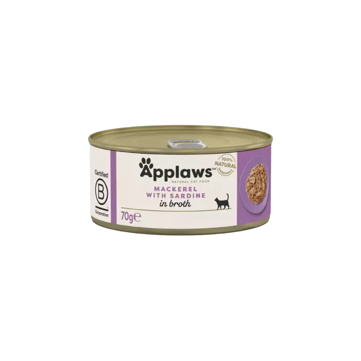 Makrilli sardiini 70g prk Applaws cat - Aikuisten kissojen säilykkeet - 003661 - 2