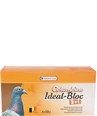 Nokkimiskivi Ideal-Bloc 6x550g 5+1 Colombine Versele Laga - Lemmikkilintujen nokka ja mineraalikivet - 055141 - 1