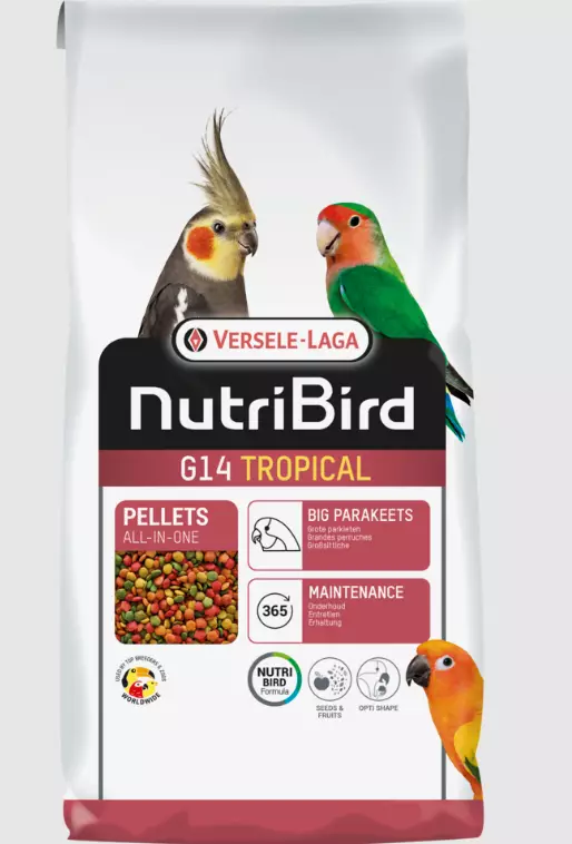 Nutribird G14 Tropical 1kg pelletti VL - Lemmikkilintujen ruoka - 045001 - 1